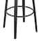 Armen Living Daxton 30" Gray Faux Leather and Black Wood Bar Stool LCDXBABLGR30 - alternate 6
